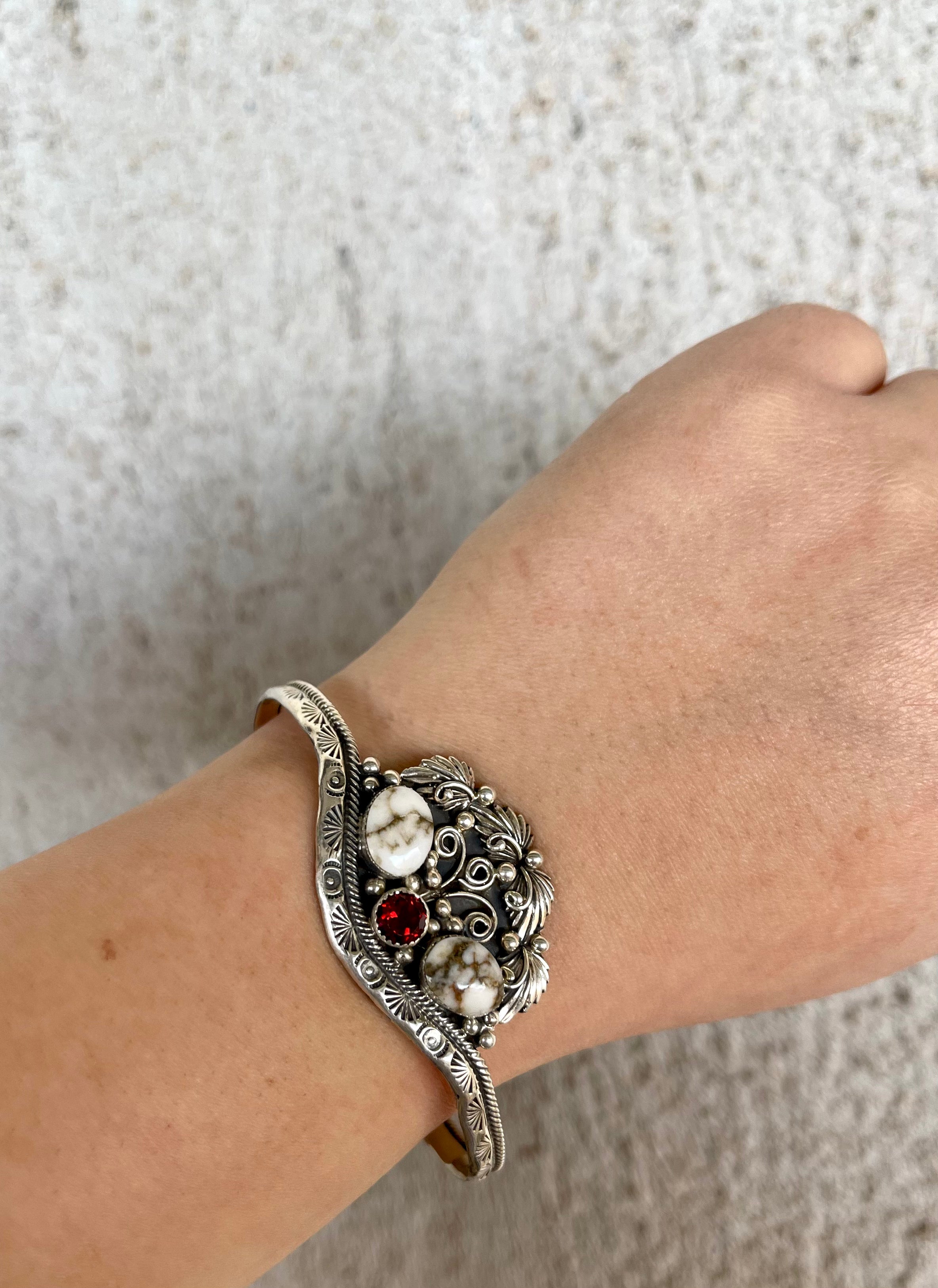 Contemporary Lead Cuff created by Sheena Jack