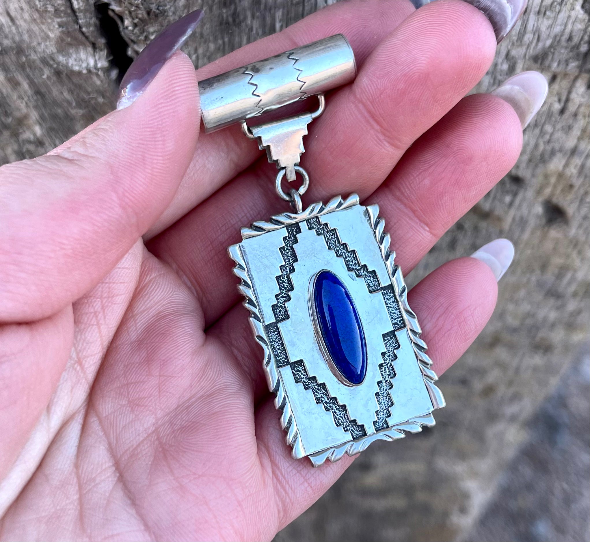 Lapis Window Pendent from Rodgers Estate Collection