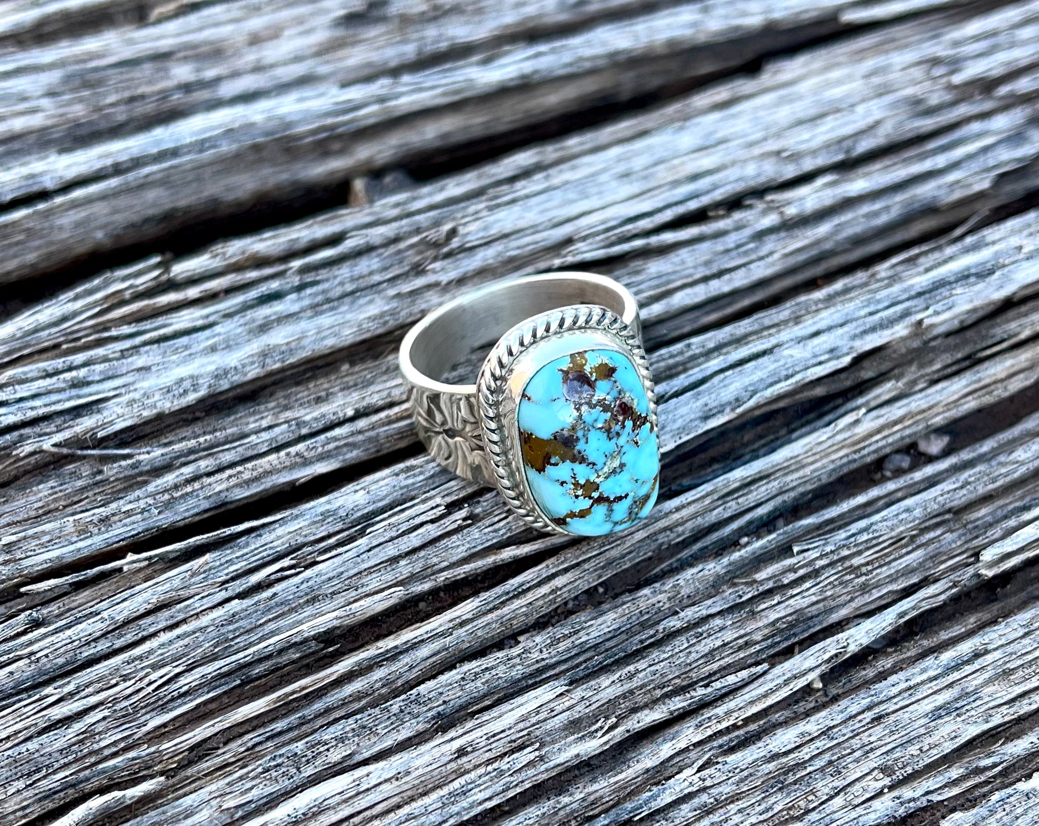 The Gemini Ring Dry Creek Stone from the Rodgers Estate Collection
