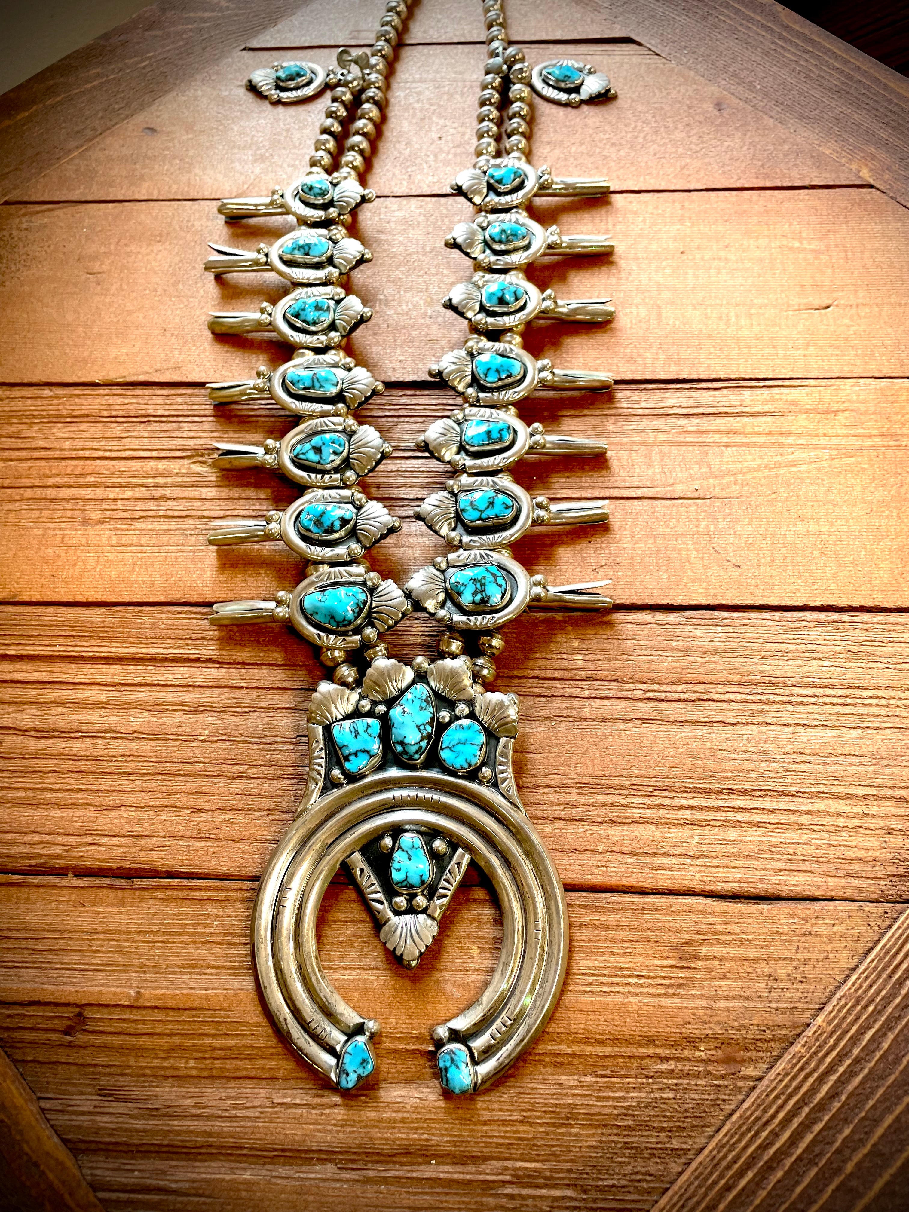 Vintage Navajo Ceremonial Squash Blossom