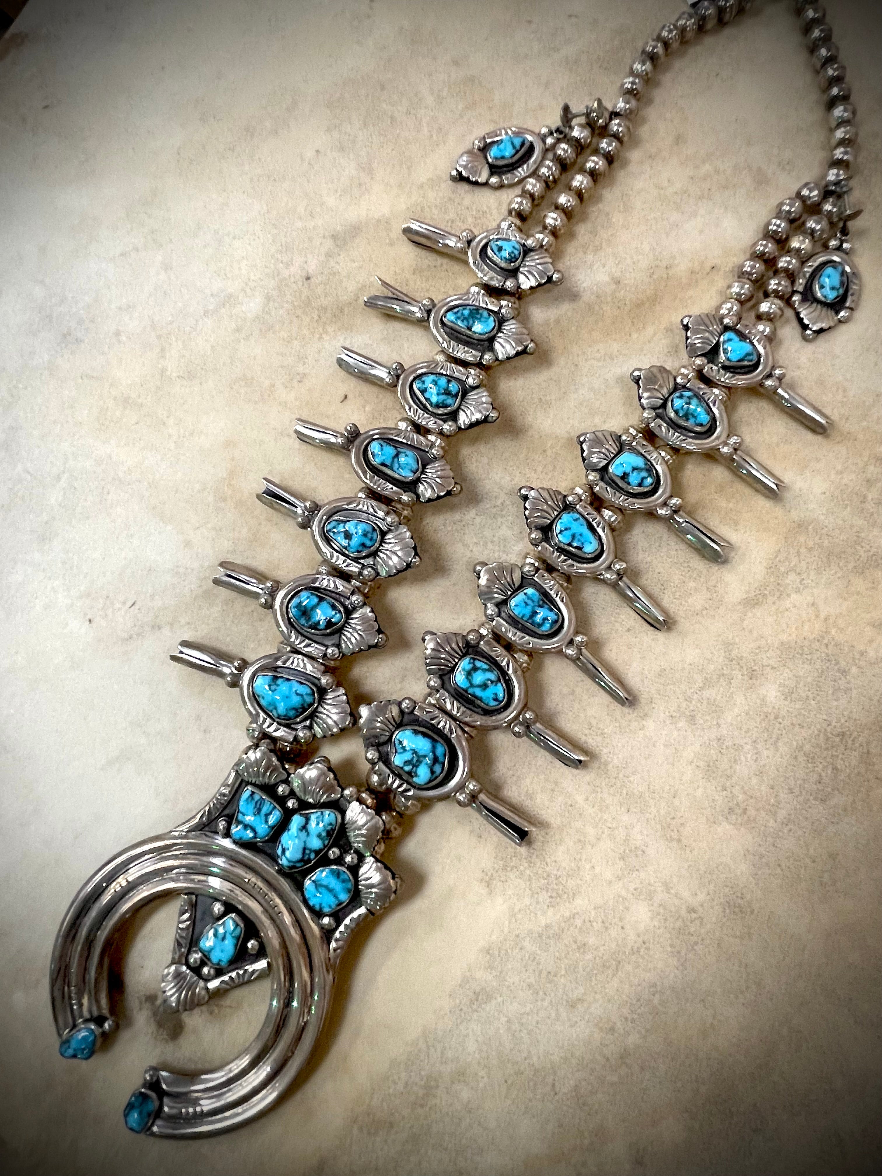 Vintage Navajo Ceremonial Squash Blossom