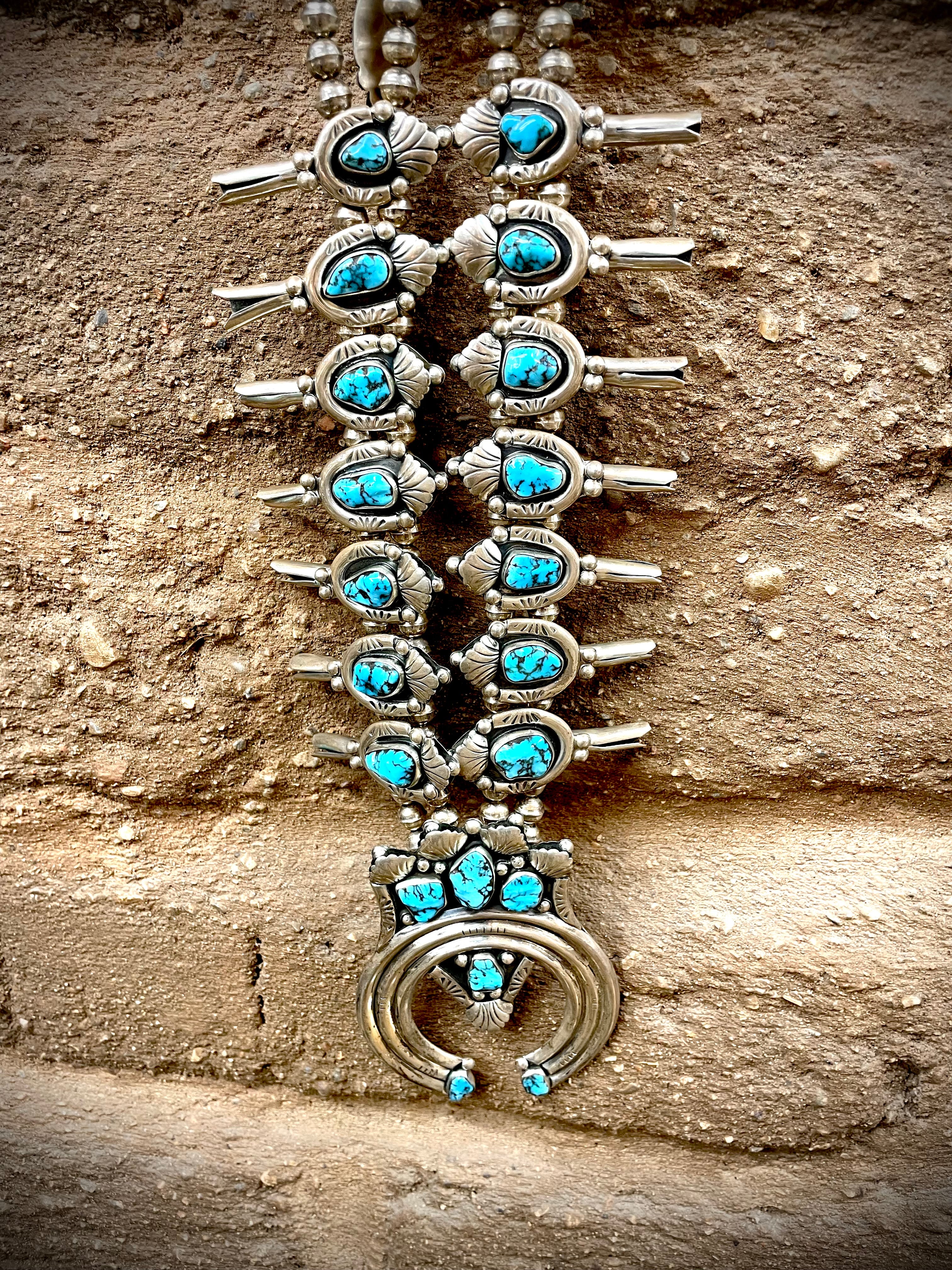Vintage Navajo Ceremonial Squash Blossom