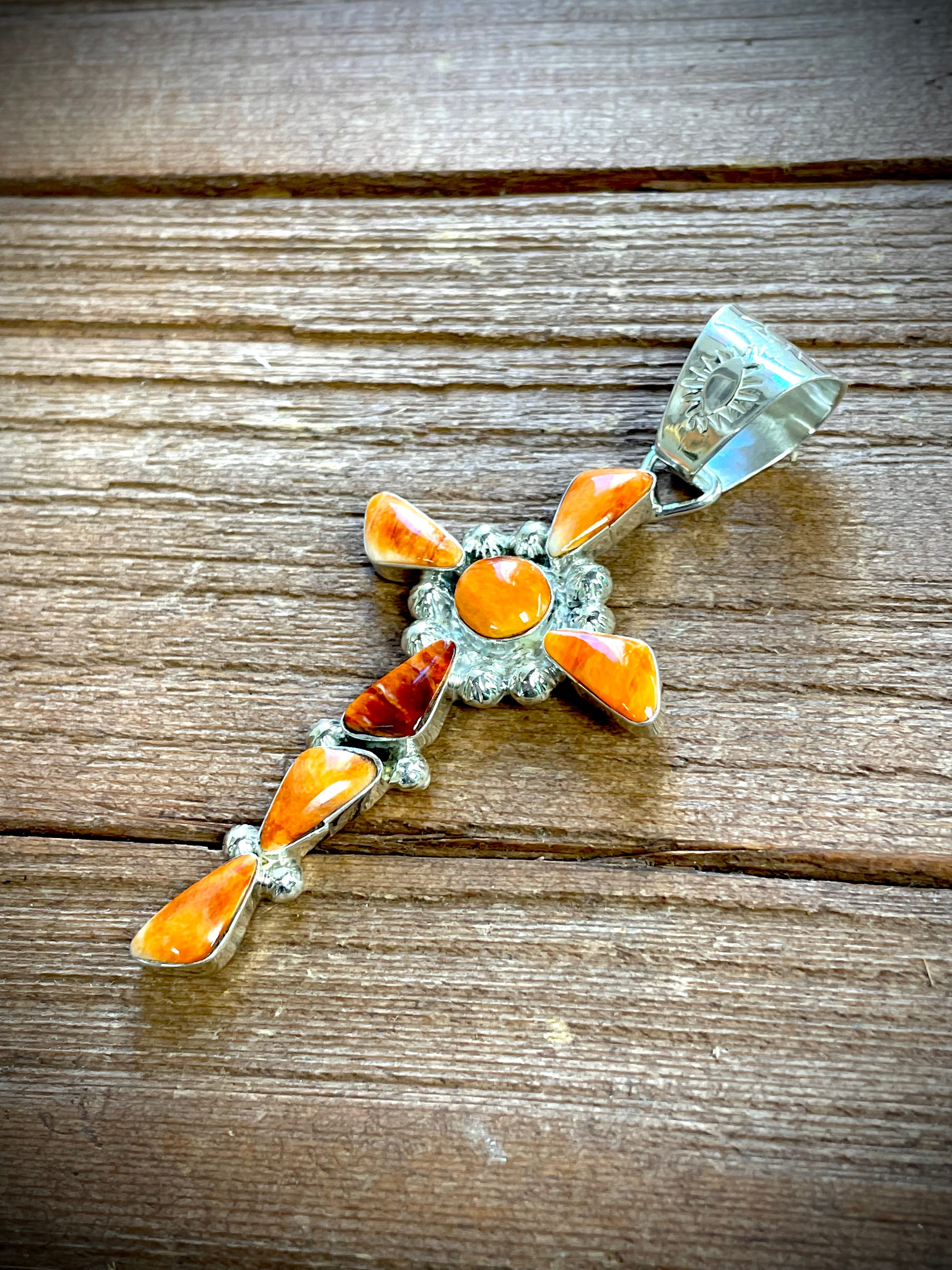 Sheena Jack 7 Stone Cross Pendant