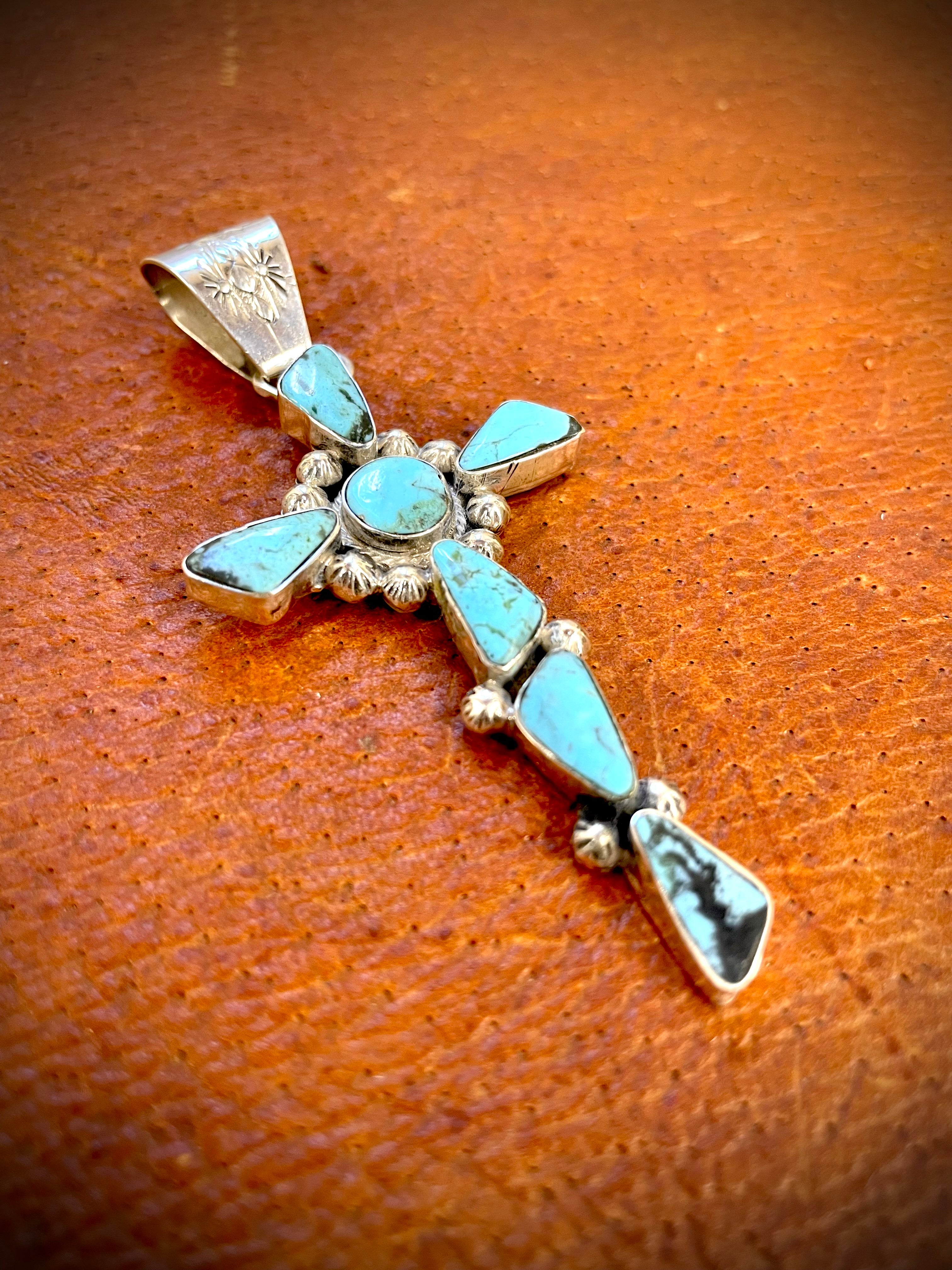 Sheena Jack 7 Stone Cross Pendant