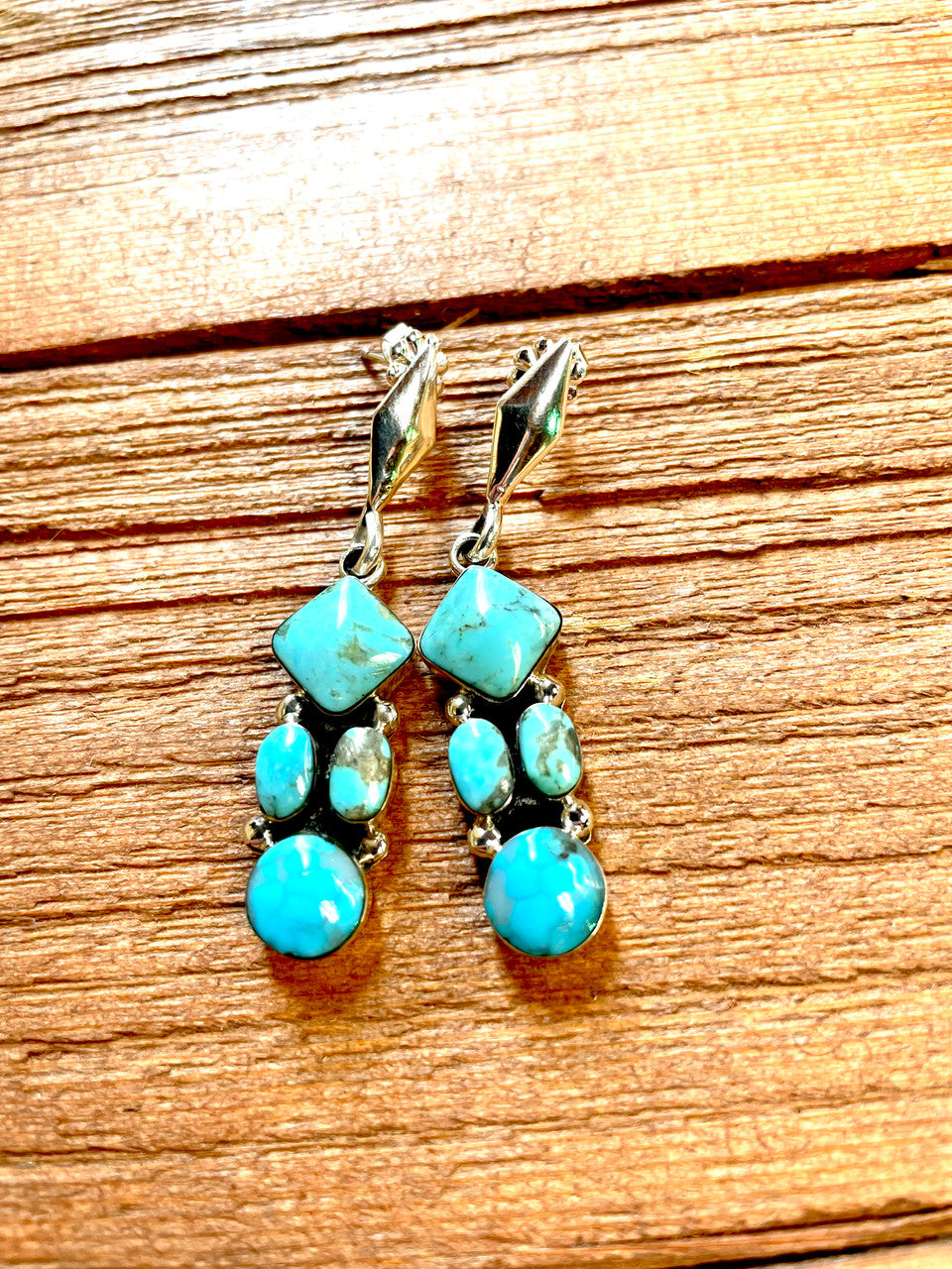 4 Stone Earrings