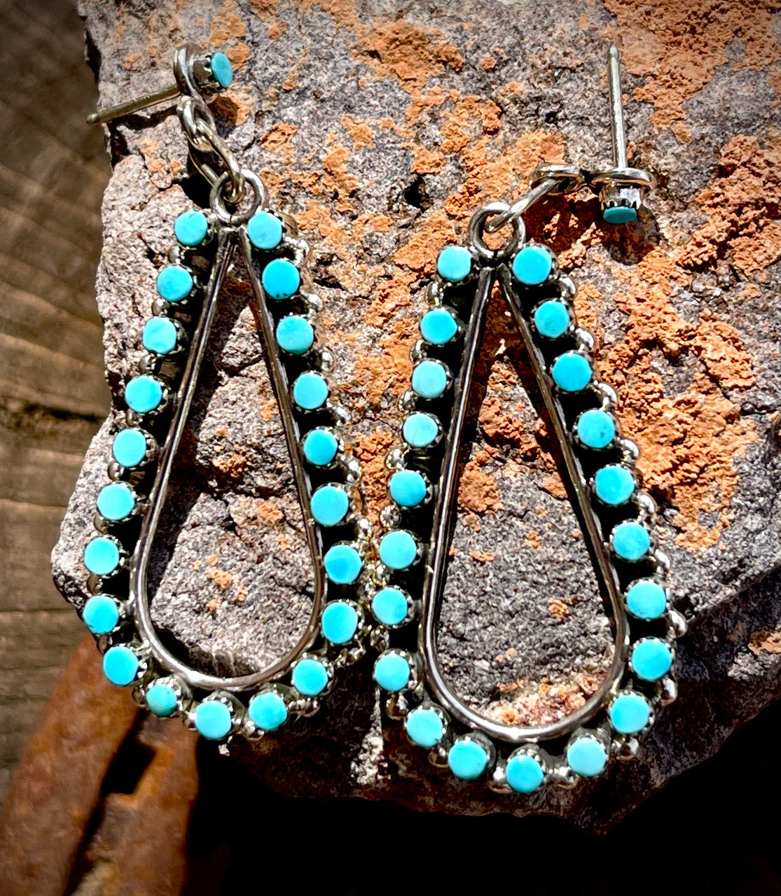 Rare Zuni Pear Hoop ~Mini~