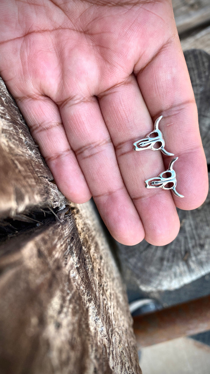 Holy Cow!!! Skull Studs (High Shined or Old Styled)