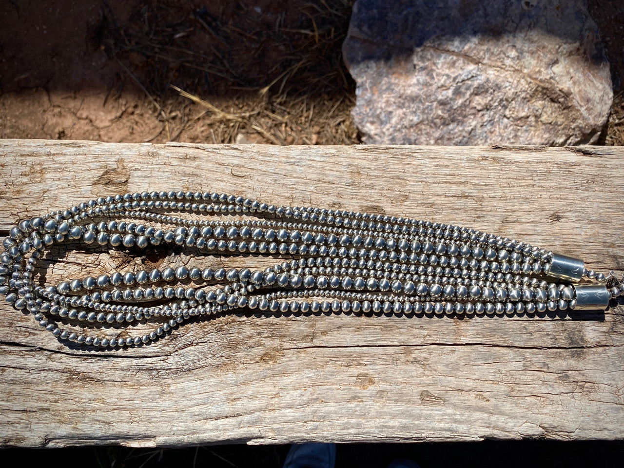 Navajo Pearl 32" Bead Necklace