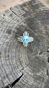 New Mexico Beam Up Me!!! Apple Watch Accessory with Kingman Turquoise