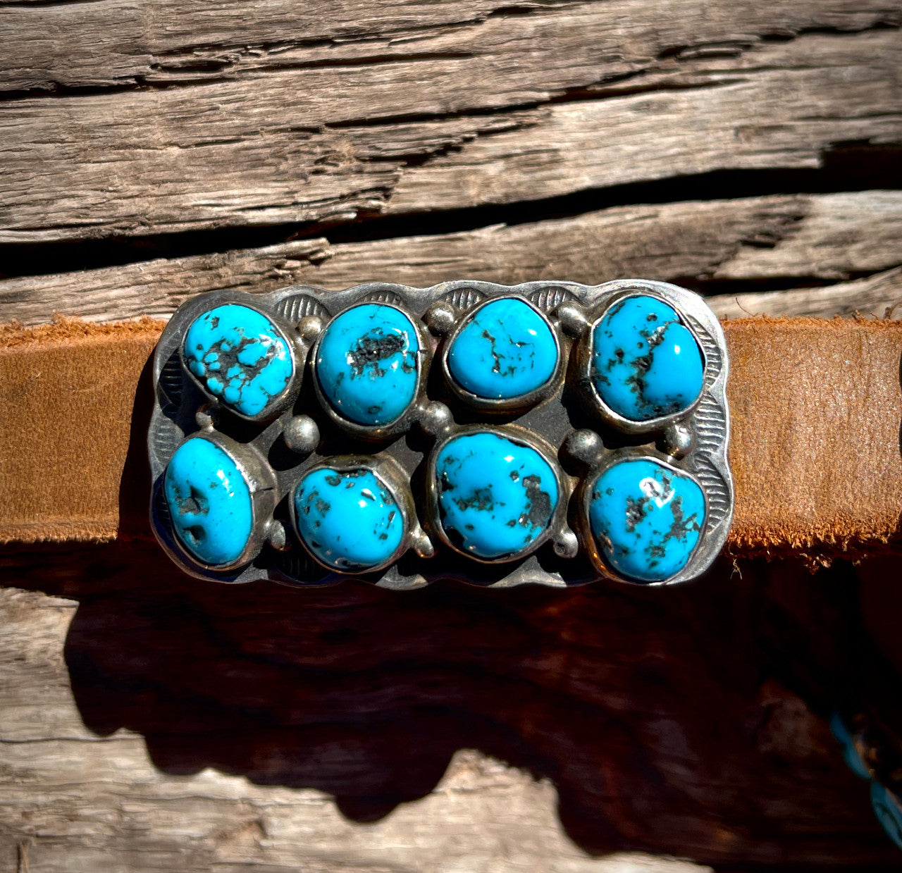 Howdy Cowgirl Concho Belt with Sleeping Beauty Turquoise