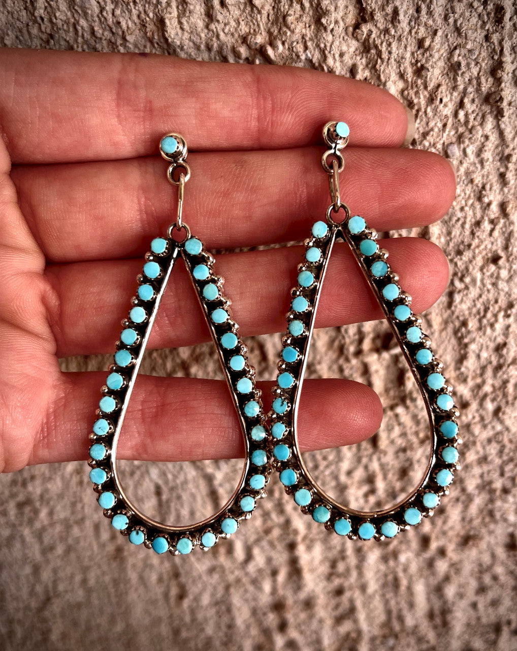 Rare Zuni Pear hoop