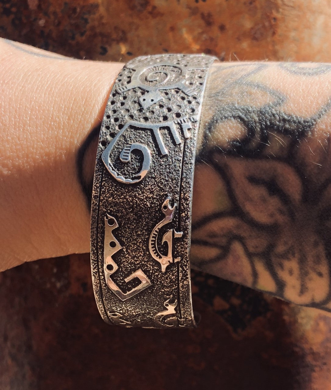 Hieroglyphic Sterling Unisex Cuff!!