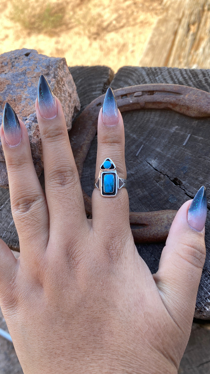 Jimson Belin's Contemporary Kingman Turquoise Set