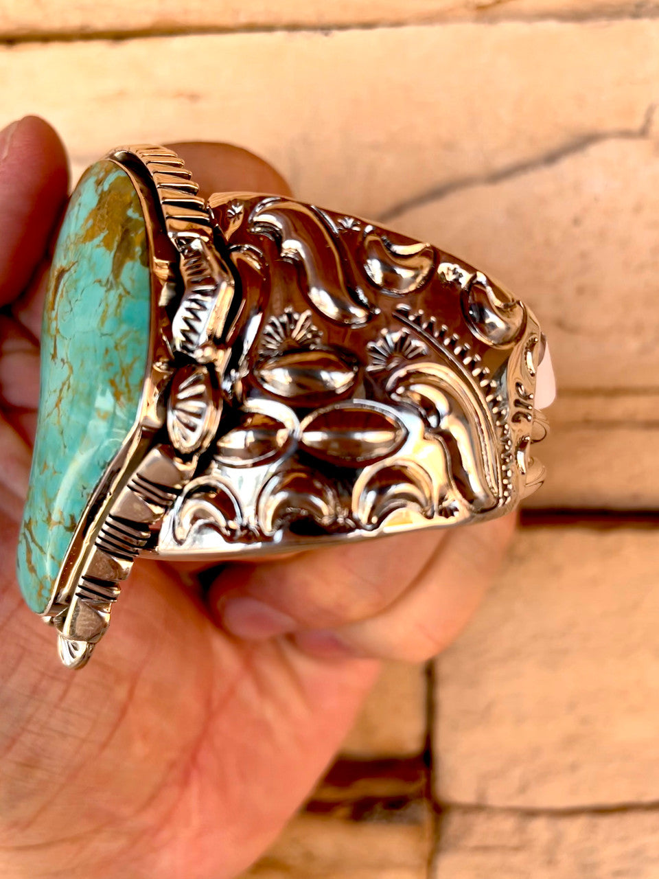 Hope Springs Eternal Turquoise Cuff