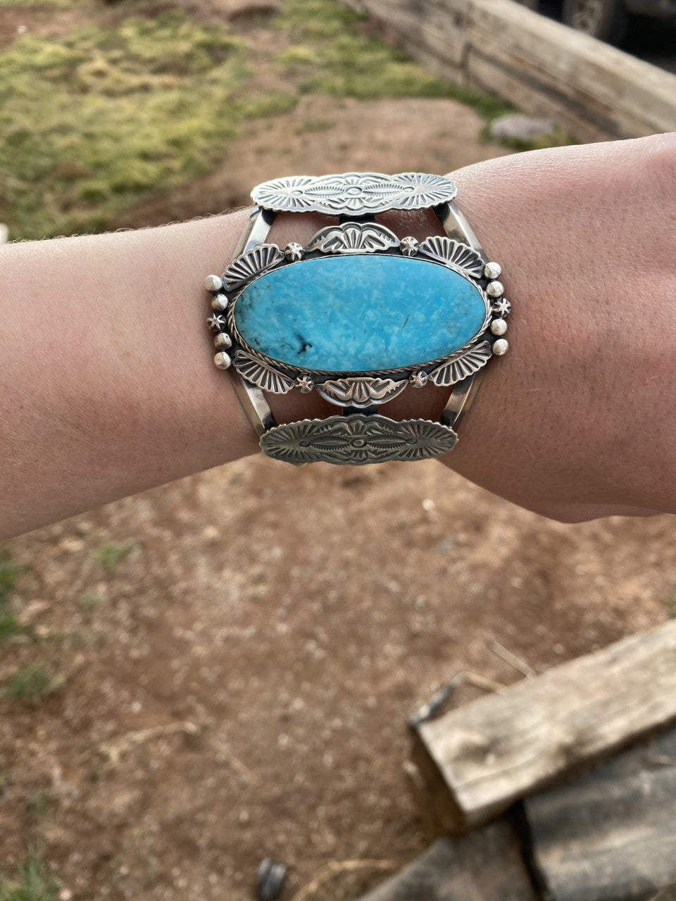 AMAZING Michael Yazzie Cuff Bracelet Chaco Canyon Trading