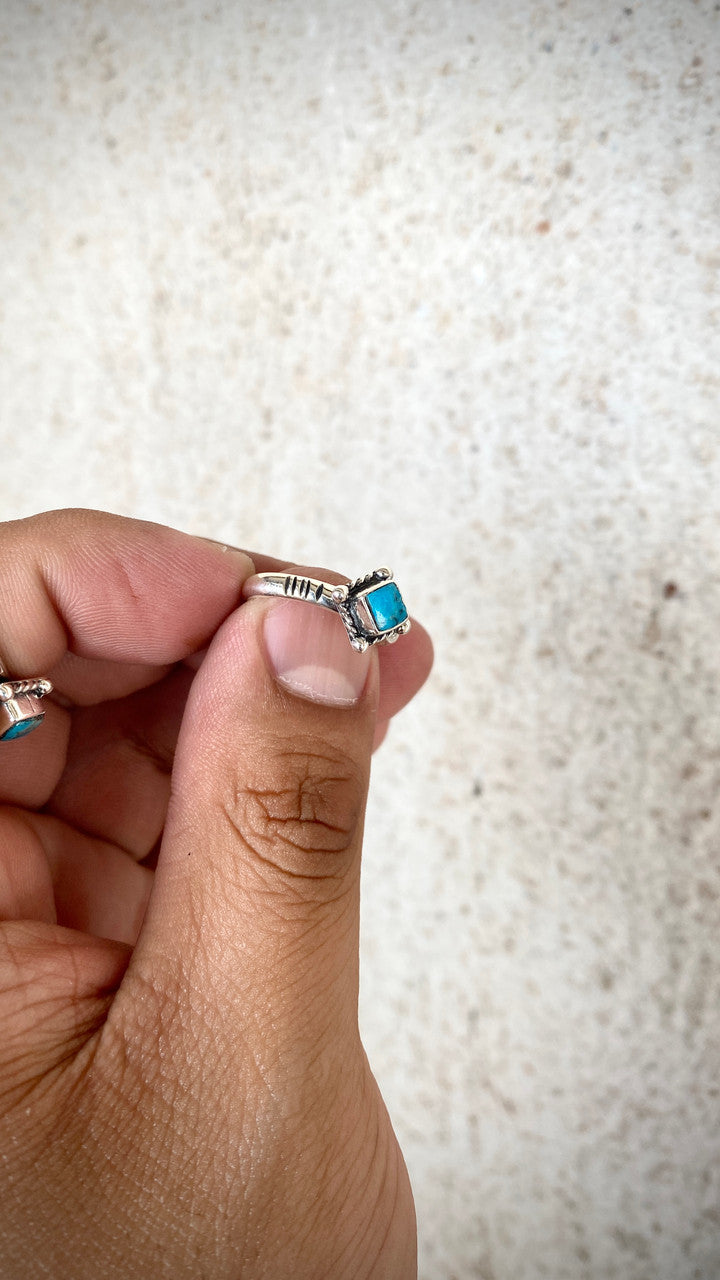 How you doin' Kingman Turquoise Diamond Stacker