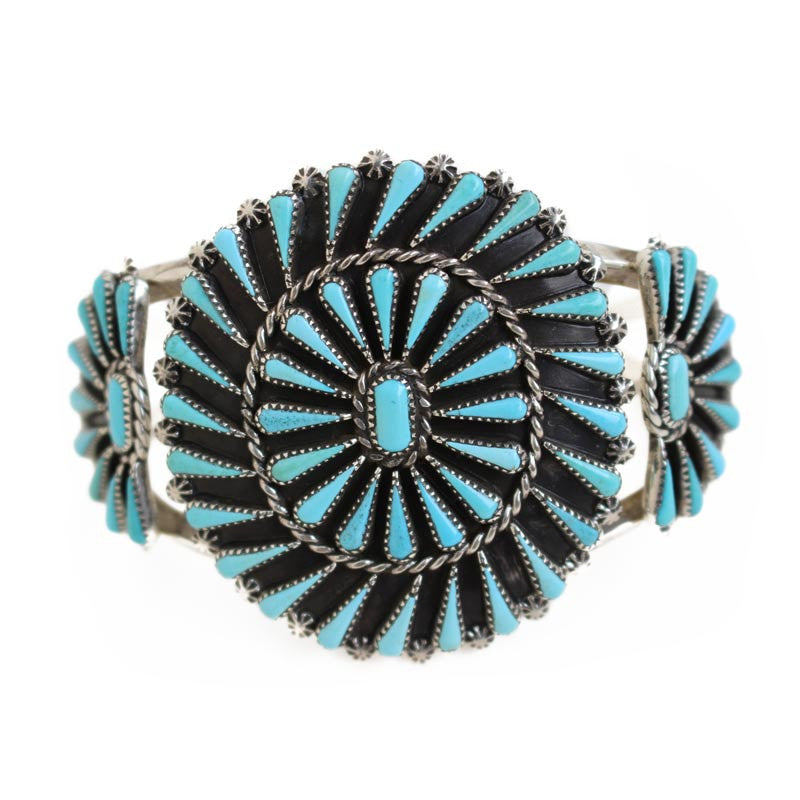 Mesmerizing Cuff Campitos Turquoise and Sterling Silver