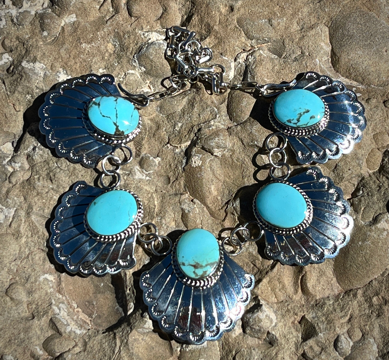 Micheal Yazzie 5 Stone Choker