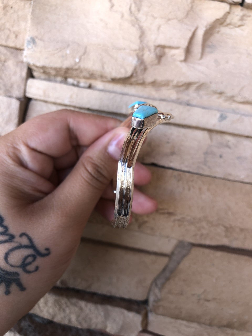 Delicate Stamped Kingman Cuff