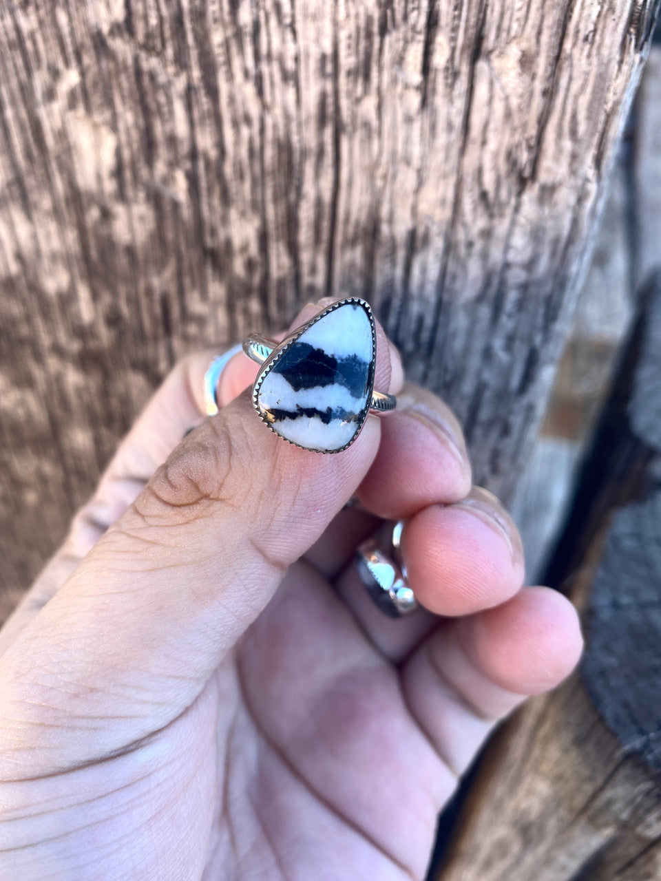 Freeform Jasper Stone Rings