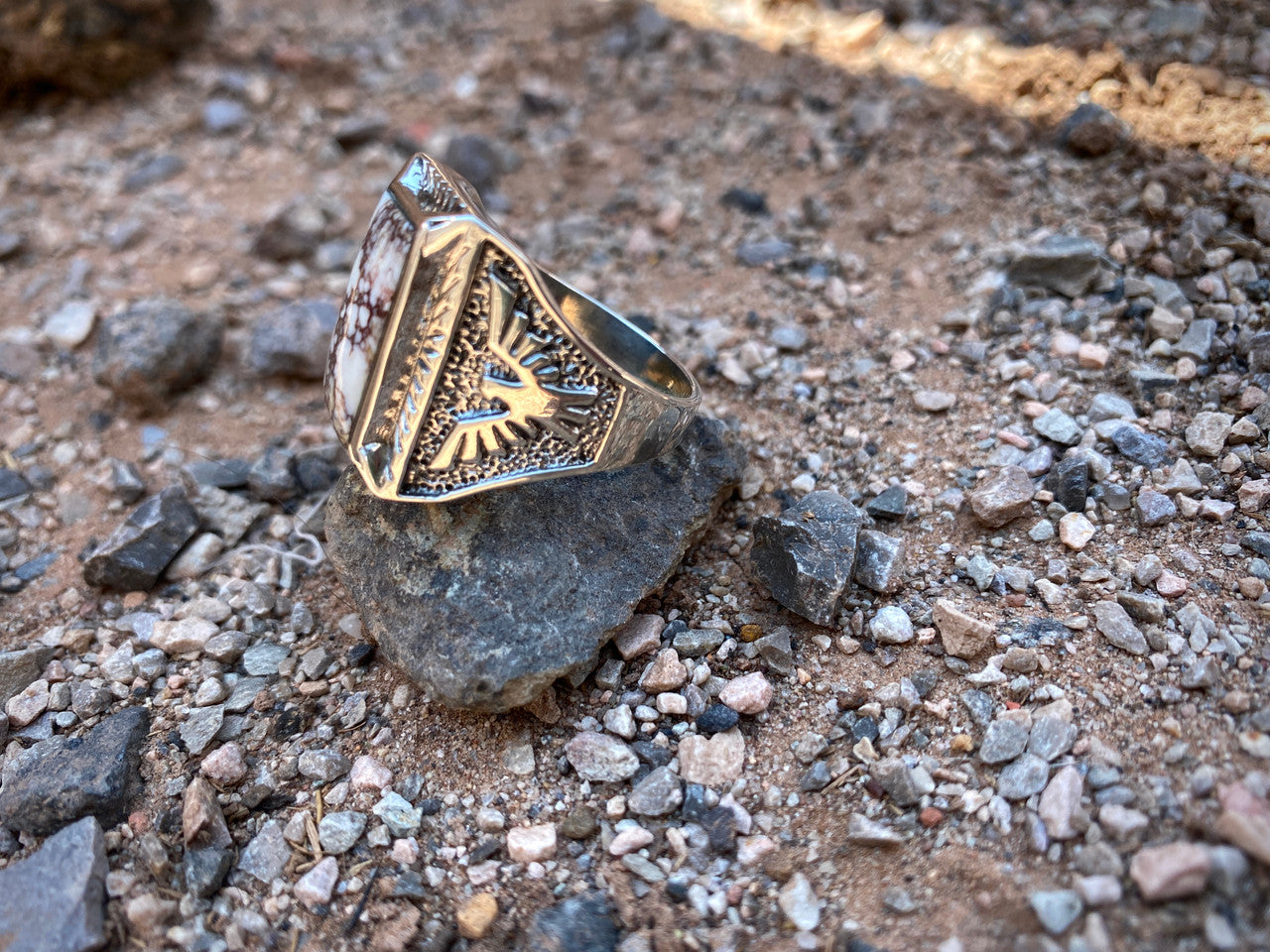Mens thunderbird vintage ring size 11 1-2