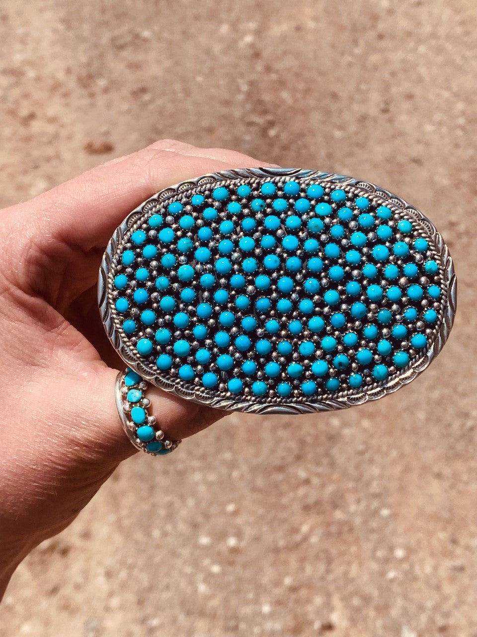 All The Stones Sleeping Beauty Belt Buckle