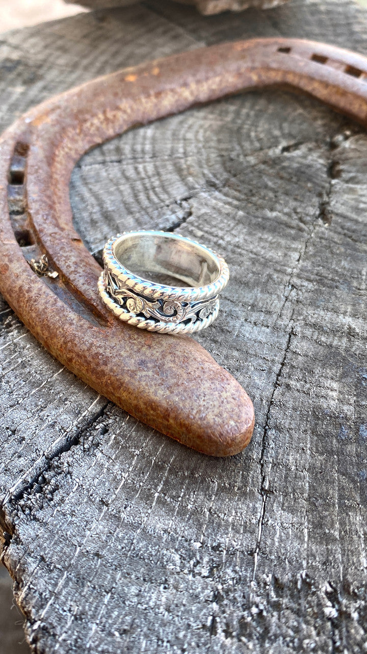 Micheal Yazzie Engagement Rings (This is the Men's Ring)