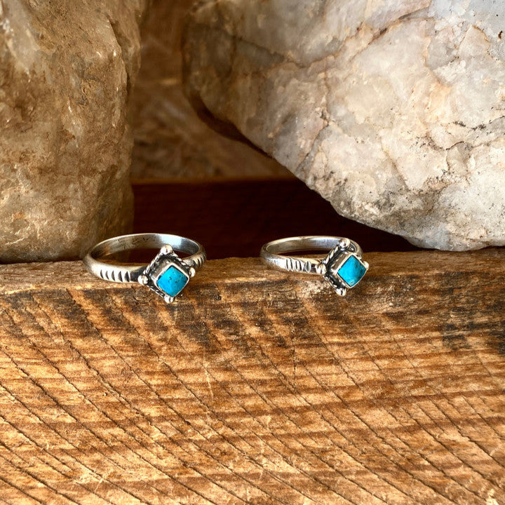 How you doin' Kingman Turquoise Diamond Stacker