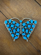 Sleeping Beauty Vintage Butterfly Pendant