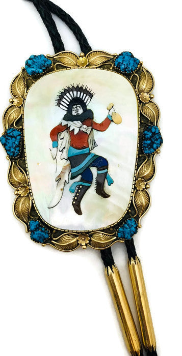 14k Gold Ervin Hoskie Bolo