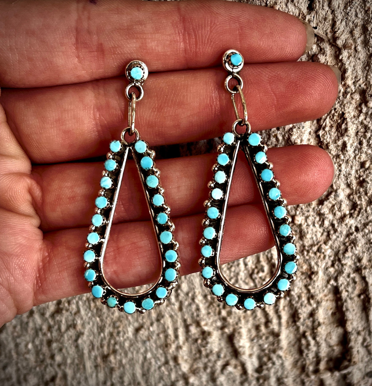 Rare Zuni Pear Hoop ~Mini~