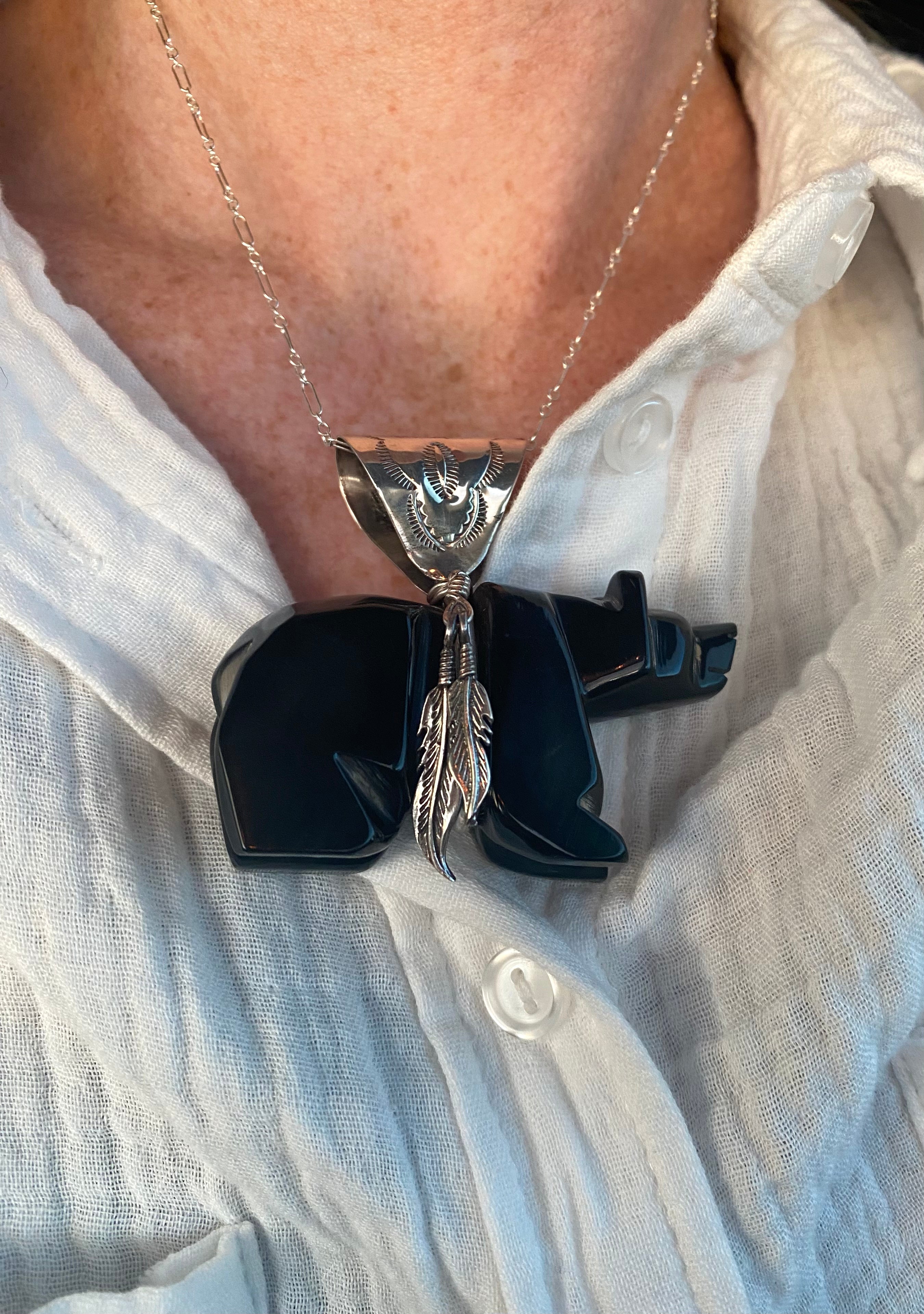 Majestic Bear Necklace From The Rodgers Collection
