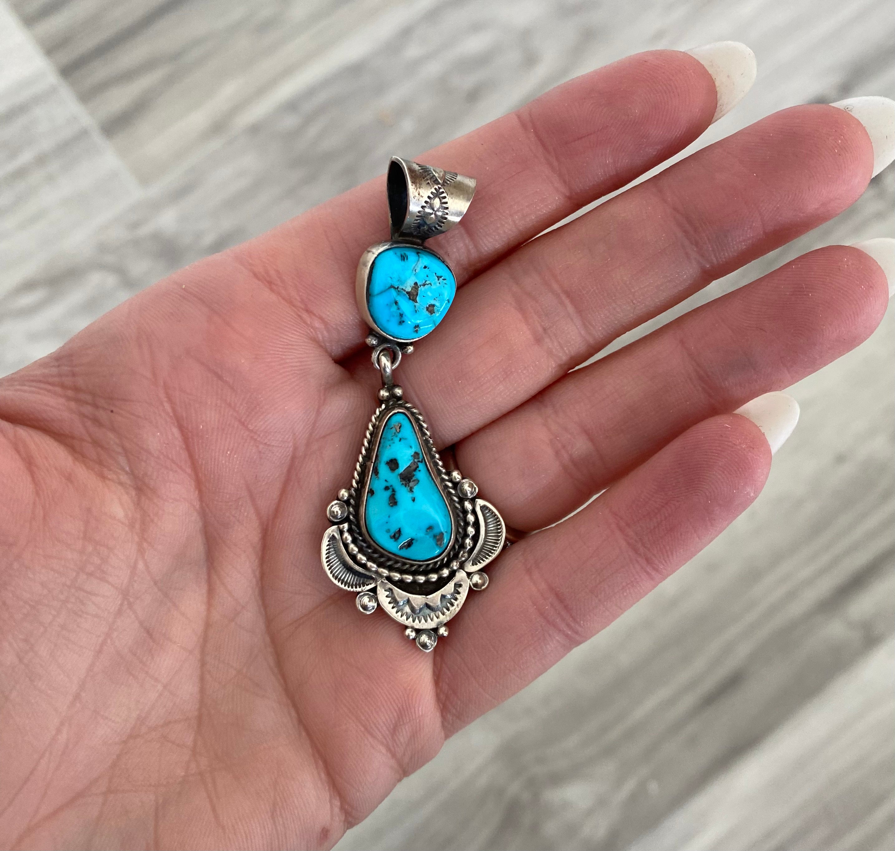 Dangle Sleeping Beauty Necklace From The Rodgers Collection