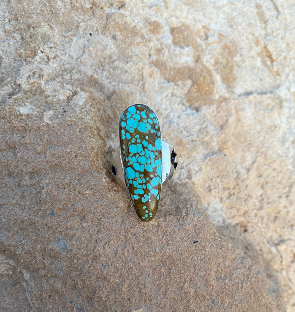 Bear and Diamond Royston Turquoise Ring From The Rodgers Collection