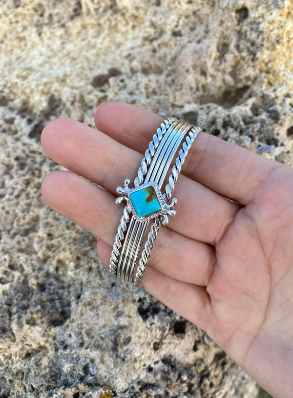 Braided Nevada Turquoise Cuff From The Rodgers Collection