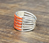 Red Coral 5 Stacker Ring