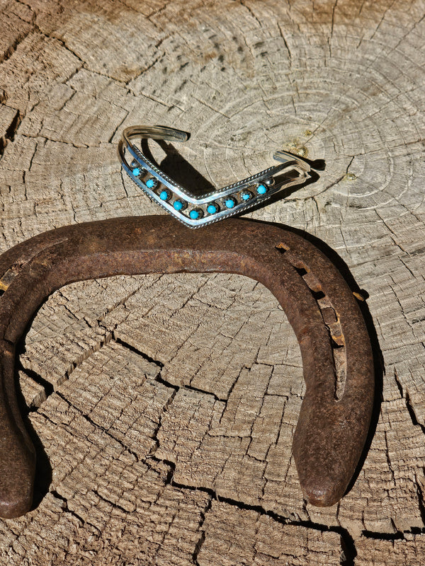 Turquoise Chevron Cuff