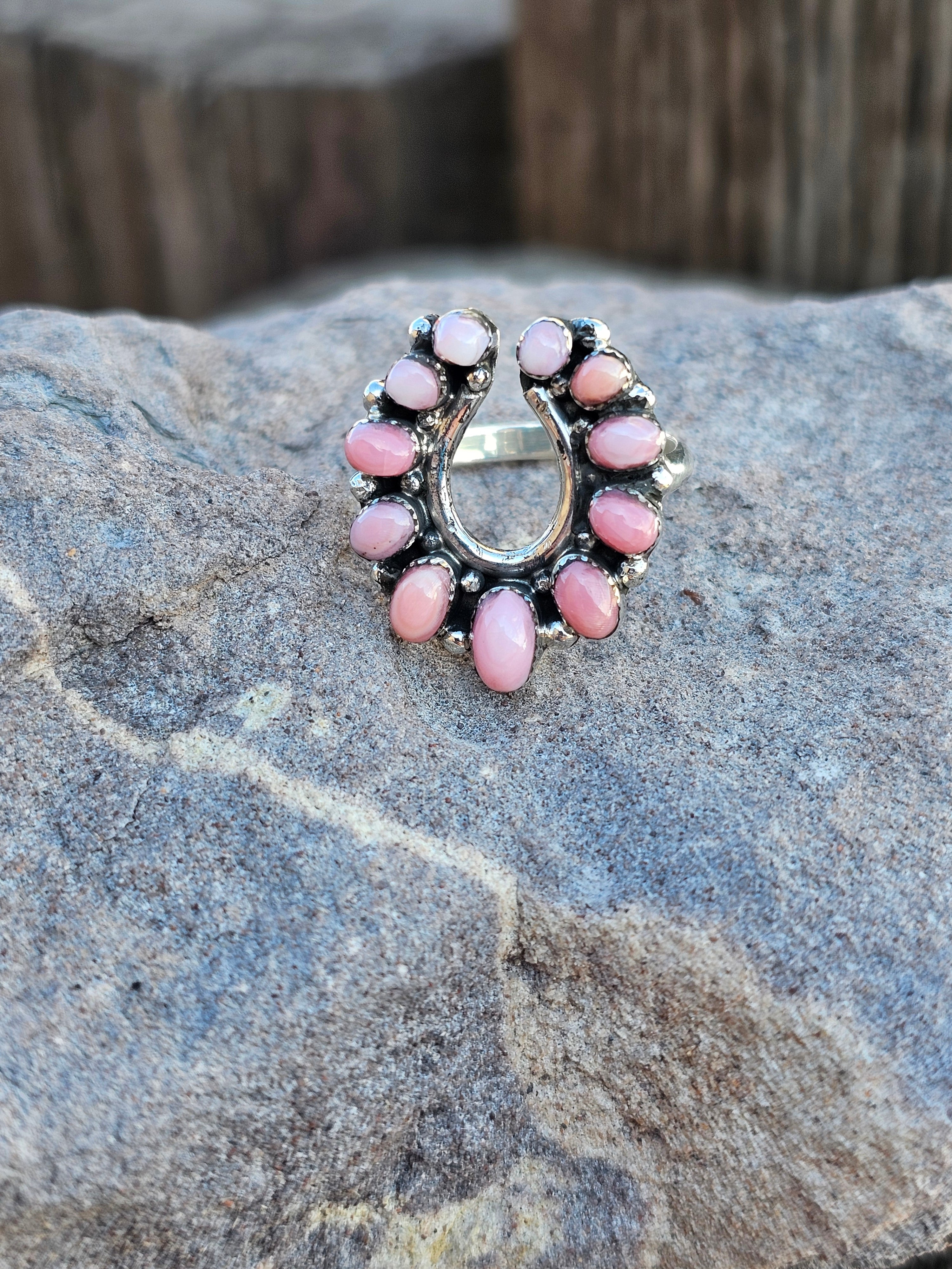 Knocked Out Horseshoe Ring