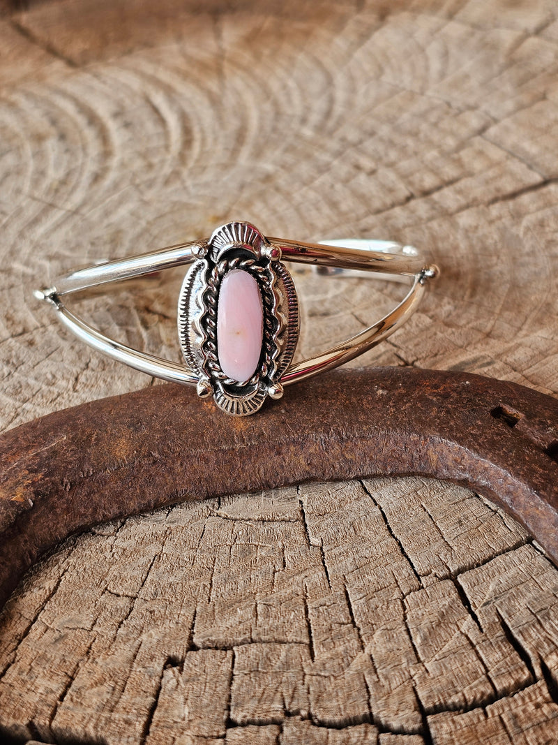 Pretty in Pink Conch Shell Cuff