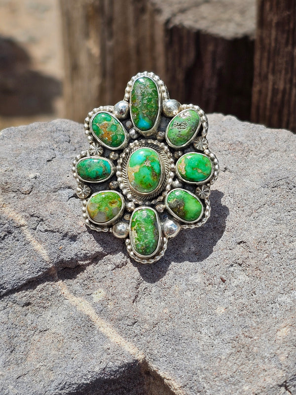 Sonoran Turquoise Framed Cluster Ring