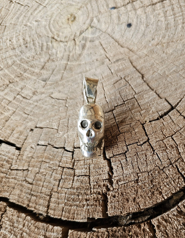 Sterling Silver Carved Skull