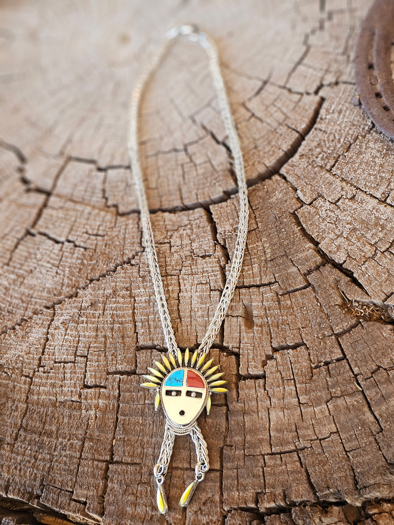 Kachina Pendant with Tassel Necklace