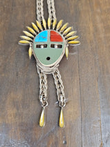 Kachina Pendant with Tassel Necklace