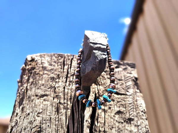 Copper and Kingman Turquoise Lucinda Sardo Bracelet