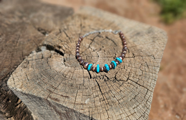 Copper and Kingman Turquoise Lucinda Sardo Bracelet