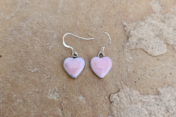 Enlighten Heart of Pink Conch Earrings