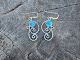 Endless Romance Baby Blue Topez Earrings