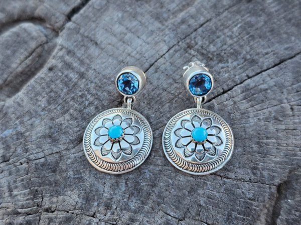 Forever Flowers Stamped Earrings