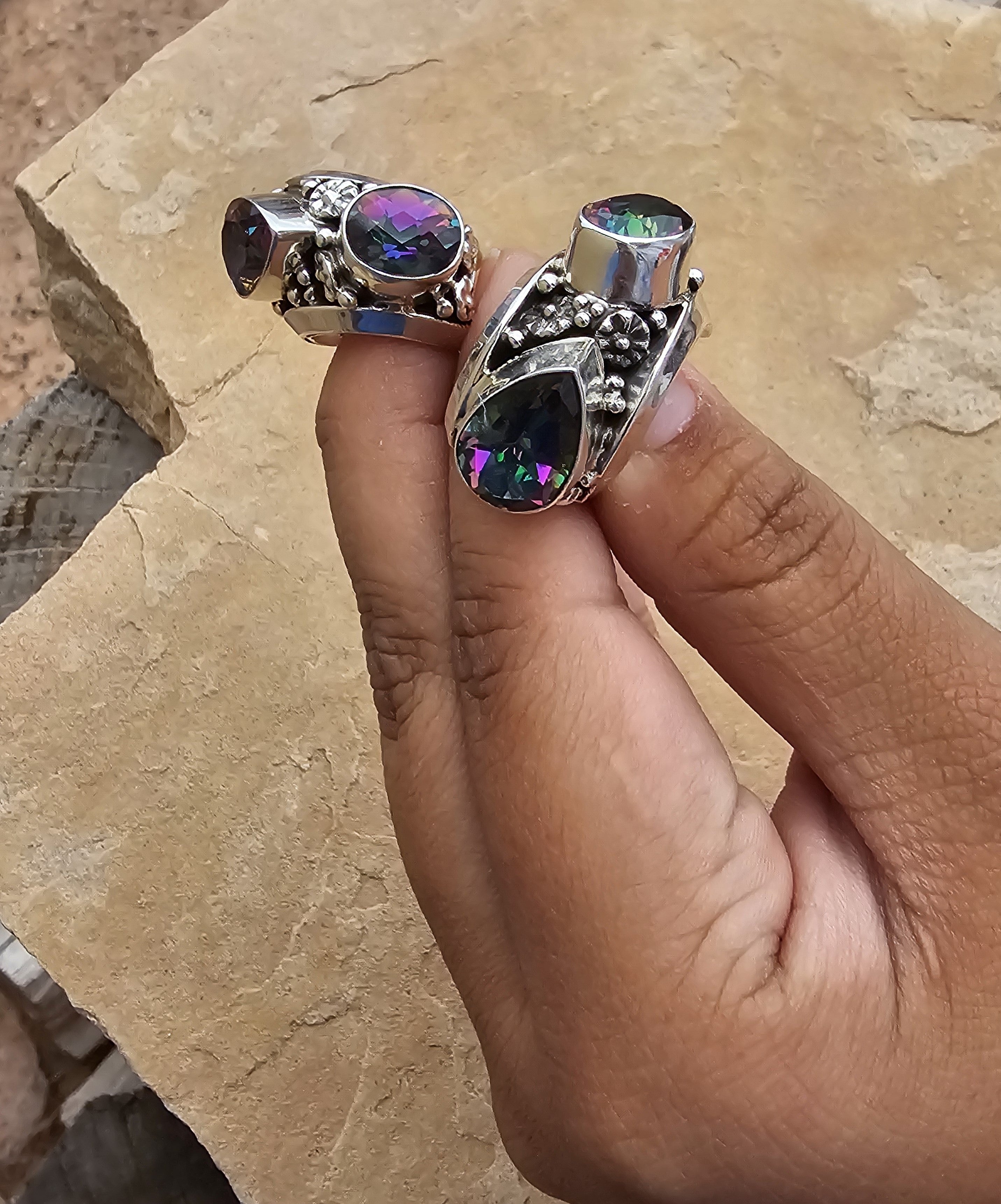 Me and You Amethyst Ring