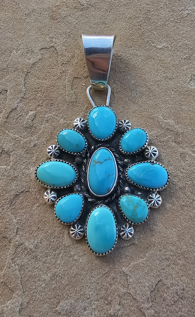 Round About Turquoise Pendant